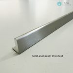 Solid aluminum threshold