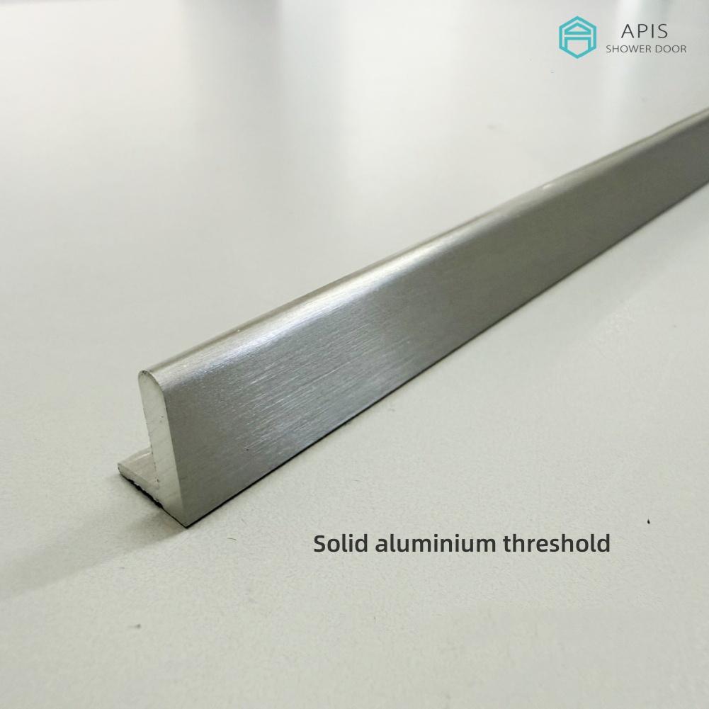 Solid aluminum threshold