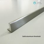 Solid aluminum threshold