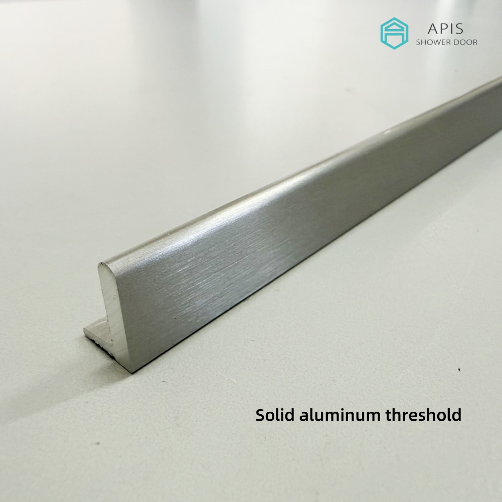Solid aluminum threshold