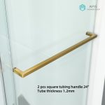 Square tubing handle